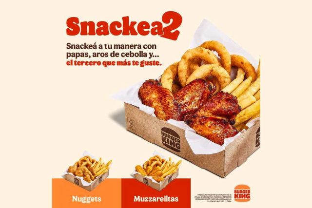 Snackeados: Papas, aros y más en Burger King